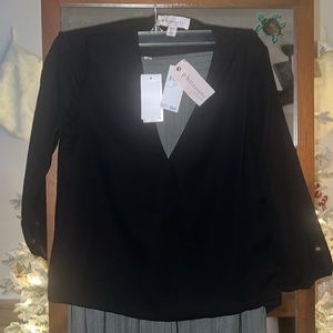 Philosophy Women's NWT XS black XS top $58 MSRP​